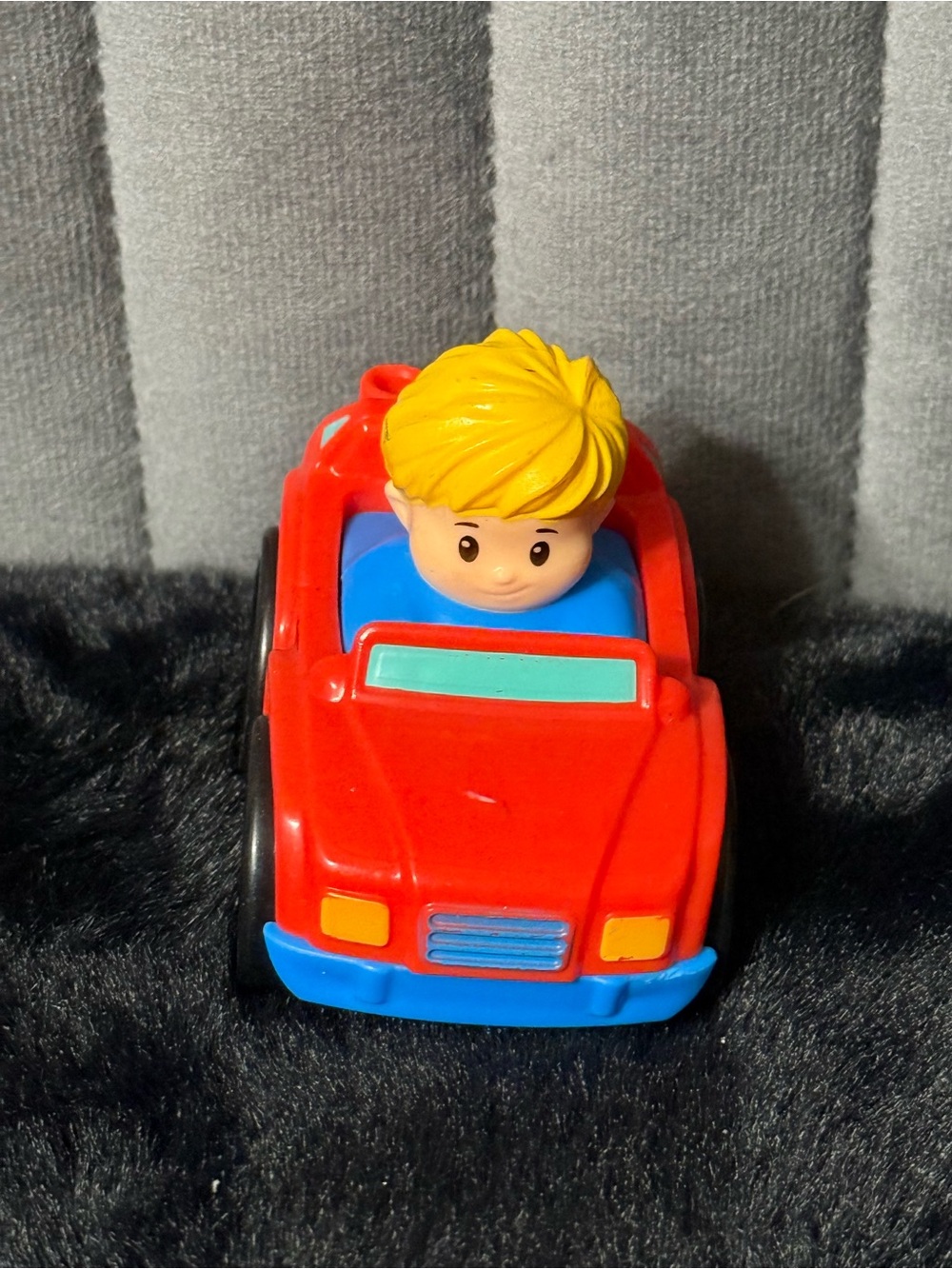 💖4/$25- Fisher-Price Little People Wheelies Red Convertible Car Blonde Vehicle